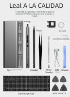 Conjunto De Destornilladores Eléctricos 6 En 1 Con Mango De Precisión Herramienta Portátil Para Reparación De Teléfonos Y Relojería Kit De Herramientas Sin Cable Pequeños Para Reparación De Teléfonos Móviles Y Relojes - details 9