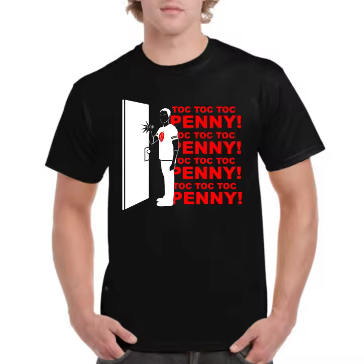 The Fan Tee Camiseta de HOMBRE The Big Bang Theory Sheldon Penny Geek Nerd 027 - 1