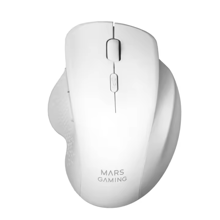 Mars Gaming MMWERGO, Ratón Inalámbrico Ergonómico, Compatibilidad PS4/PS5/XBOX/PC/Mac, Ratón PC Negro o Blanco - 1