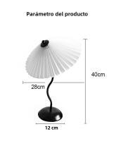 Lámpara De Escritorio LED Nórdica Para Dormitorio Y Sala De Estar Luz Nocturna Retro Para Bar Y Café Decoración De Mesa Incluye Bombilla - details 10