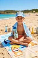 Pack Playa Niño 3 en 1 Toalla Microfibra 140x70 Secado Rápido + Gorra Ajustable + Botella 410ml Set Verano Infantil Piscina Playa Regalo Niños Pokémon Minecraft Stitch Frozen Bluey Dragon Ball Sonic - details 11