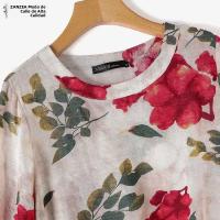 Blusa Bohemia ZANZEA 2024 Floral Impresión Otoño Para Mujer 3/4 Manga Tunic Tops Casual Vintage Vacaciones Playa Trabajo Camisa - details 7