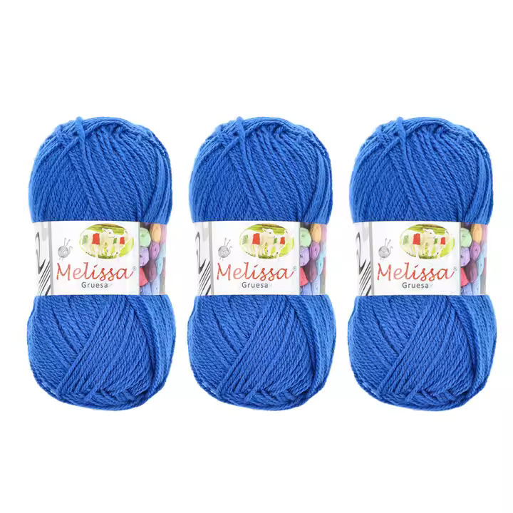 Tesosy / Melissa 3pcs Hilo 100% Acrilico Ovillo de Lana (115m 100g * 1=50g * 2) para Tejer y Ganchillo - 1
