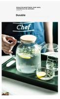 Tetera De Vidrio Borosilicato Transparente Resistente Al Calor Gran Tetera Clara Para Té Puér Kettle Con Taza Para Oficina Y Hogar - details 3