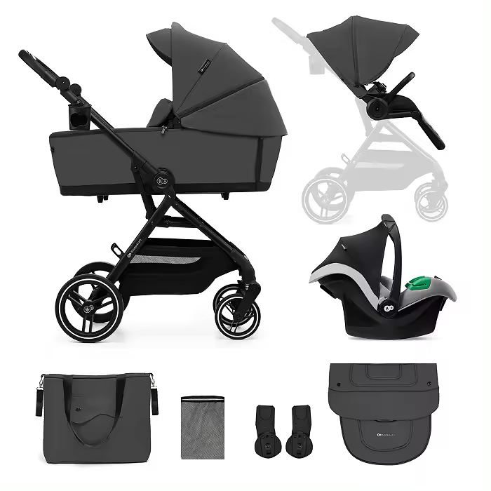 Kinderkraft Yoxi | Carrito bebé 3en1 con capazo grupo cero y silla - 1