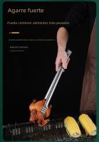 Pinzas De Asado De Acero Inoxidable Para Camping Y Cocina ExtraLargas 45CM Herramienta De BBQ Resistentes Al Calor Fáciles De Limpiar - details 4
