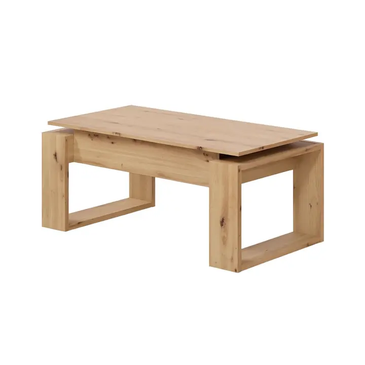 MESA CENTRO ELEVABLE 45X105X55 CM ROBLE NODI - 1