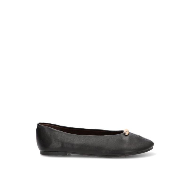 Bailarina Luna Collection - Mujer - Suela Plana - Modelo Gg-6049 - Color Negro