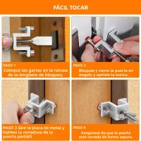 Cerradura De Puerta Portátil Con Doble Ajuste Para Hoteles Seguridad Antigolpes Para Viajes Y Defensa Personal Cerradura De Seguridad Para Puertas De Acero Inoxidable - details 8