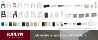 VASAGLE Juego de 2, Mesita de Noche Estrecha, Mesa Auxiliar, con Iluminación LED, 1 Puerto USB-A, 1 Puerto USB-C, Cajón y Compartimento, Dormitorio, Salón, Negro Ébano/Blanco Nube/Amarillo Almendra y Blanco Nube - details 2