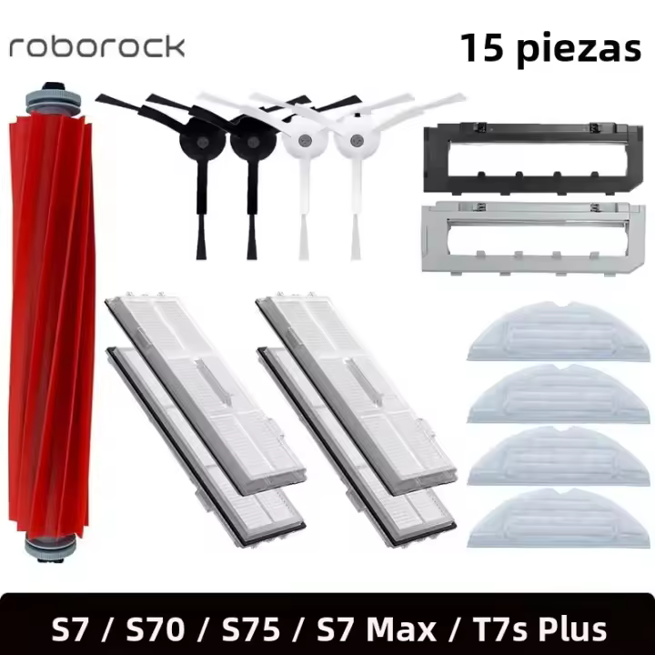 Filtro Hepa Aspiradora Roborock S7 S70 S7Max T7S T7S plus Partes De Repuesto Para Cepillo Principal Y Pads De Mopa Accesorios Para Aspiradora - 1
