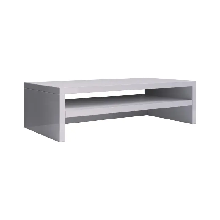 MB Muebles Bonitos - Soporte de monitor Adelis XXL de melamina 16 mm para oficina, ergonómico y multifuncional con espacio de almacenamiento, 56x13x23 cm - 1