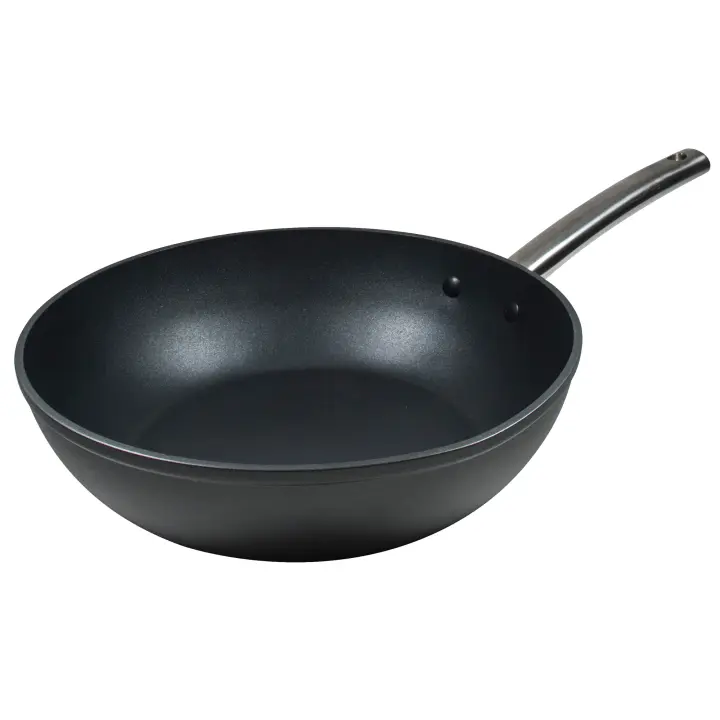 Bergner Wok de Aluminio Forjado para Cocina Asiática con Revestimiento Antiadherente Quantanio - 1
