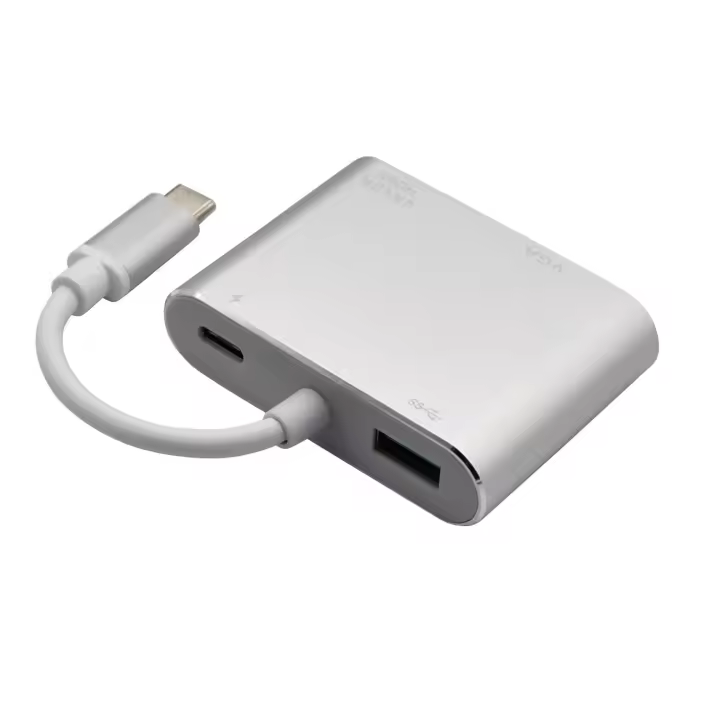 Adaptador De Dock Hub 4K Type C a HDMI USB C 3.0 VGA PD Para Macbook Samsung S20 Huawei Xiaomi Compatible Con Dex - 1