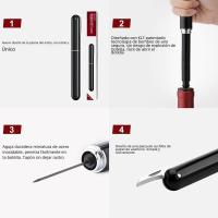 Abreviador De Botellas De Vino Con Corte De Película Y Bomba De Aire Segura En Acero Inoxidable Para Fiesta En Casa Y Barra - details 9