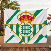 Bandera De Decoración Para Jardín Y Pared Interior Y Exterior De R-Real Betis Balompie Bandera De Casa Con Palo De Plástico - details 0