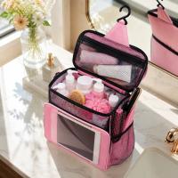 Bolsa De Viaje Portátil Con Bolsillo Para Teléfono Y Tapa Impermeable Bolsa De Ducha De Secado Rápido Para Baño Para Mujeres - details 6