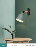 Lámpara De Pared Moderna Minimalista Nórdica En Madera Sólida Para Dormitorio Lámpara LED Macaron Creativa Para Sala De Estar Pasillo Y Cama - details 4