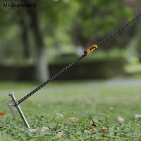 4Pcs Cordones De Camping Reflector Para Tienda De Campaña Con Hebilla Resistentes Al Viento Accesorios Para Canopy Y Tarp - details 4