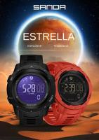 Reloj Digital Deportivo Para Hombre SANDA Con Pedometro Calorías 50M Impermeable LED Reloj Militar Relogio Masculino 2145 - details 0