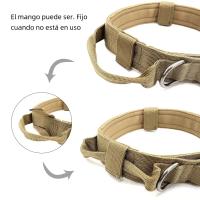 Collar Táctico Para Perro De Policía Militar Ajustable Duradero De Nylon Para Medianos Y Grandes Raza Aleman Para Caminar Y Entrenamiento Accesorios Para Mascotas - details 3