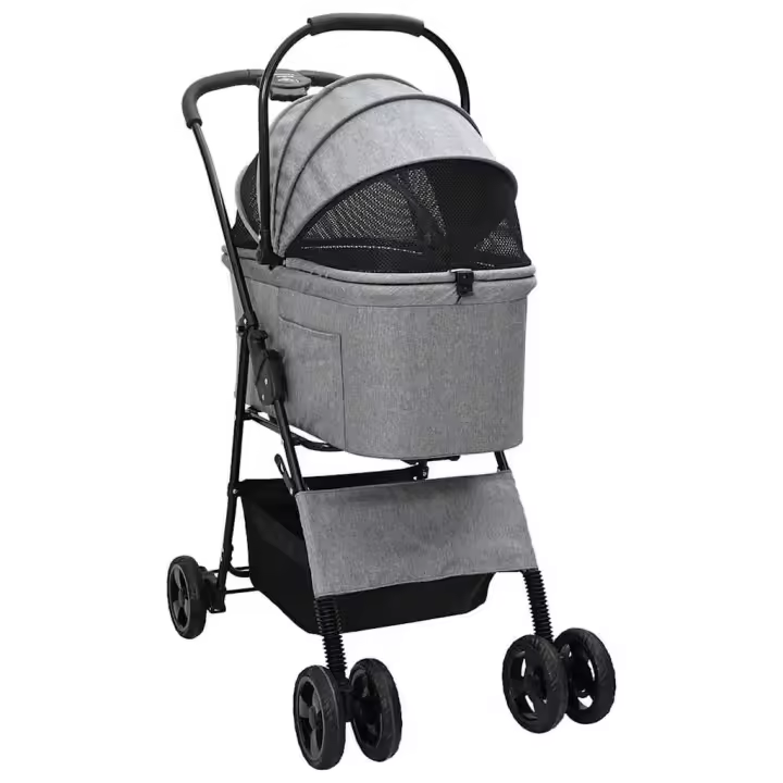 vidaXL Carrito Plegable para Mascotas 81 x 47 x 99 cm Poliéster Multicolor - 1