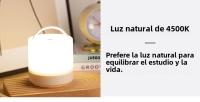 Lámpara De Noche LED Táctil Recargable Con Protección Ocular 3 Colores Regulables Iluminación Portátil Para Mesa Y Cama - details 4