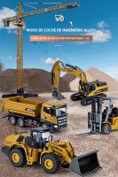 HUINA 1:50 Excavadora De Escala De Aleación Juguetes Diesel Hidráulico Bulldozer Coche De Construcción Para Niños Regalos - details 0