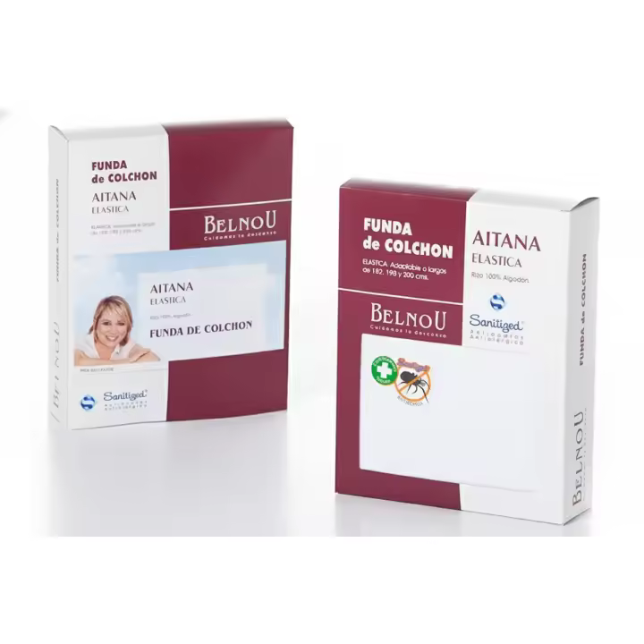 Belnou Funda Colchón Elástica Aitana Blanco 135 - Elegancia y Protección Incomparable Rizo 100% Algodón - 1