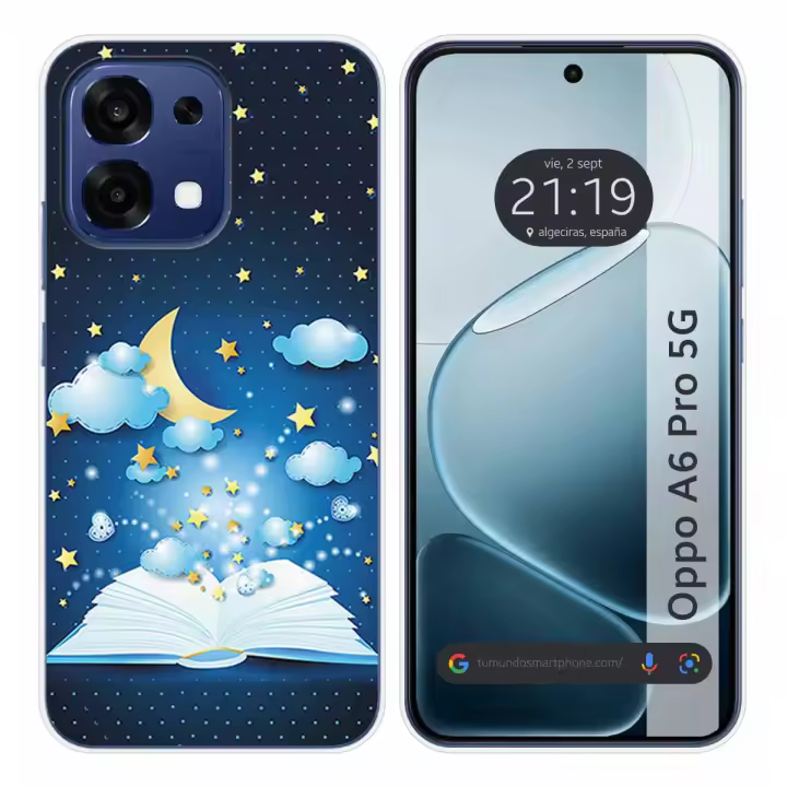 Funda Silicona para Oppo A6 Pro 5G diseño Libro Cuentos Dibujos - 1