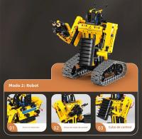 Modelo De Robot RC De 3 En 1 Para Niños Juguete De Bloques De Construcción De Camión Excavadora Y Bulldozer Regalo Para Niños - details 7