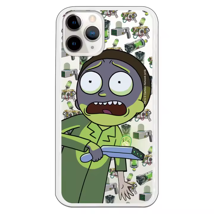Funda original compatible con iPhone 11 Pro con un diseño de Rick y Morty Morty Smith - 1