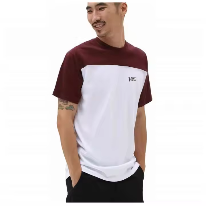 Camiseta de Manga Corta Vans para hombre en color blanco - 1