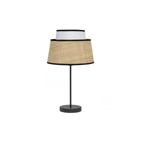 FABRILAMP Lámpara de Mesa Sobremesa Jia 1xe14 Natural/Blanco 40x20x20 Cm - Diseño Moderno - 1