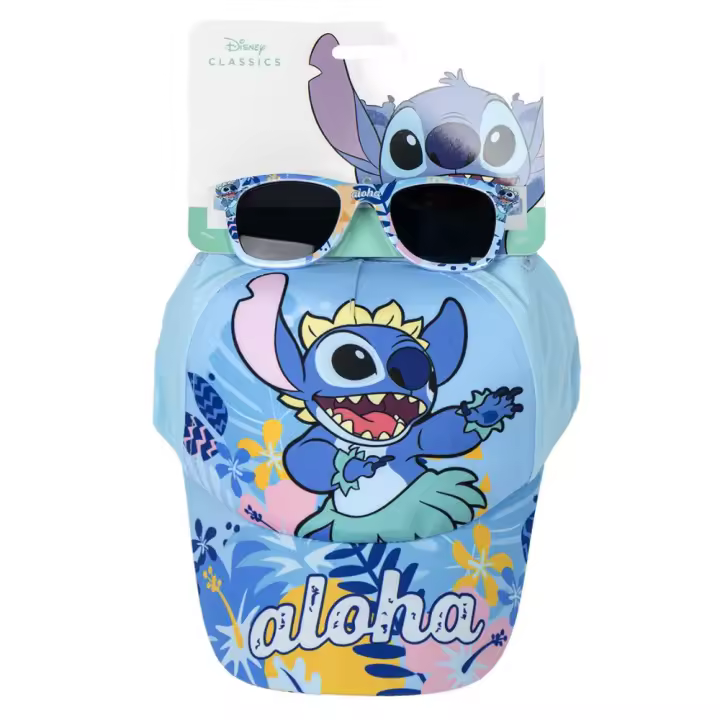 Set Gorra y Gafas Stitch Aloha Azul Niño 77942 - 1