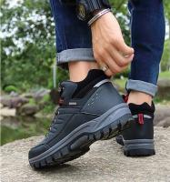 Botas De Invierno Para Hombre Calzado De Cuero De Alta Calidad Botines De Nieve Para Exteriores Y Senderismo Talla 39-46 - details 24