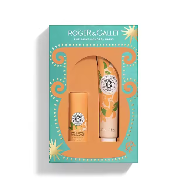 Set de Navidad Roger & Gallet: Bálsamo Labial y Crema de Manos Néroli 30 ml, Colección Especial con Notas de Flor de Naranjo y Siempreviva - 1