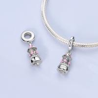 Encantos Originales 925 Platinados Para Mujer Con Zirconia Joyería Moda Para Pulseras Hechas De Cuentas De Moda - details 2