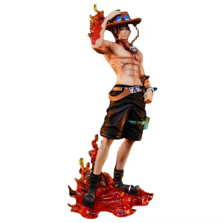 Figura De Anime One Piece Ace 23cm PVC Coleccionable Estatua Modelo Juguetes Regalos Para Adultos Y Adolescentes Masculinos Y Femeninos - 1