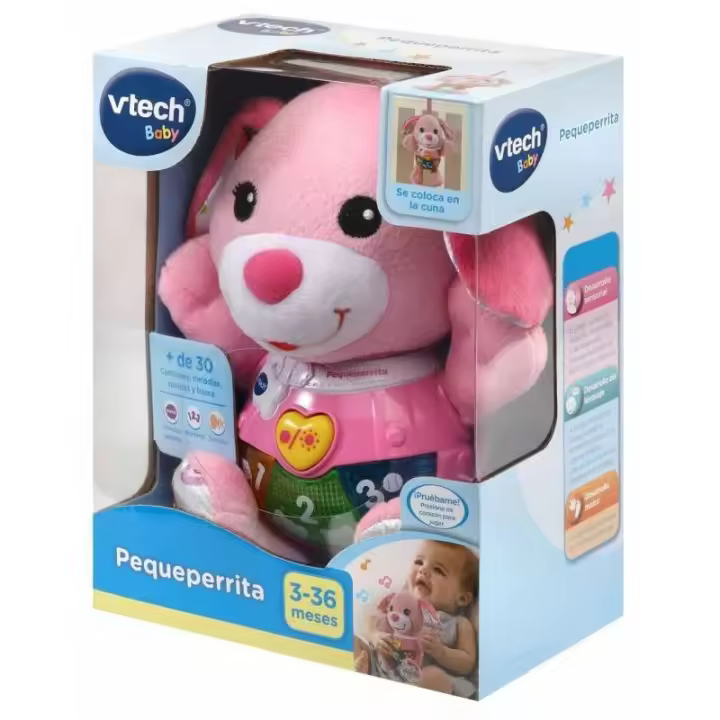 Vtech Pequeperrita Peluche Interactivo con Voz y Melodías para Bebés - 1