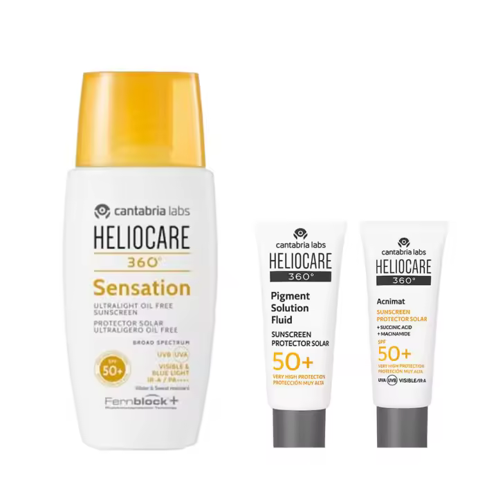 Cantabria Heliocare 360º Spf50+ Sensation Ultraligero Oil-Free 50 ml + Regalo Pigment Fluid 3 ml y Acnimat Spf50+ 5 ml - 1