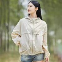 Chaqueta De Verano Corta Para Mujer Color Sólido Deporte Al Aire Libre Ropa Respirable Suelta Protección Solar - details 0