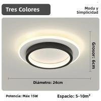Lámpara De Techo LED Moderna En Tres Colores Para Pasillos Balcones Entradas Y Escaleras Decoración De Hogar Fijación Sobre La Superficie - details 0
