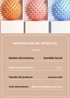 Bola De Masaje De Fascia 6cm Para Relajación Muscular Yoga Fitness Massaje De Hombros Cuello Piernas Y Pies Material PVC - details 8