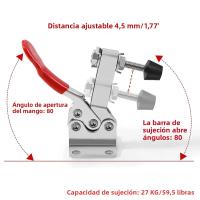 GH201 Abrazadera De Botón Vertical Con Función De Liberación Rápida Para Operaciones Sencillas Material Metálico Para Madera Y Metal - details 2
