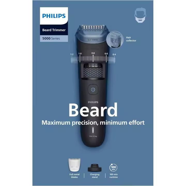 Philips Recortadora de barba series 5000 - BT5780/15 - 1