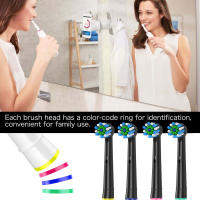 Cabezales De Limpieza Cruzada Para Broca Eléctrica Oral B 4pcs Compatible Con Cepillos De Dientes Eléctricos Adultos Plásticos - details 6
