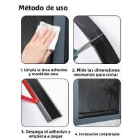Barra De Bloqueo De Agua Para Ventanas Deslizantes 100cm Material De Goma Aislante Y Resistente Al Viento Para Hogar Y Balcones - details 6