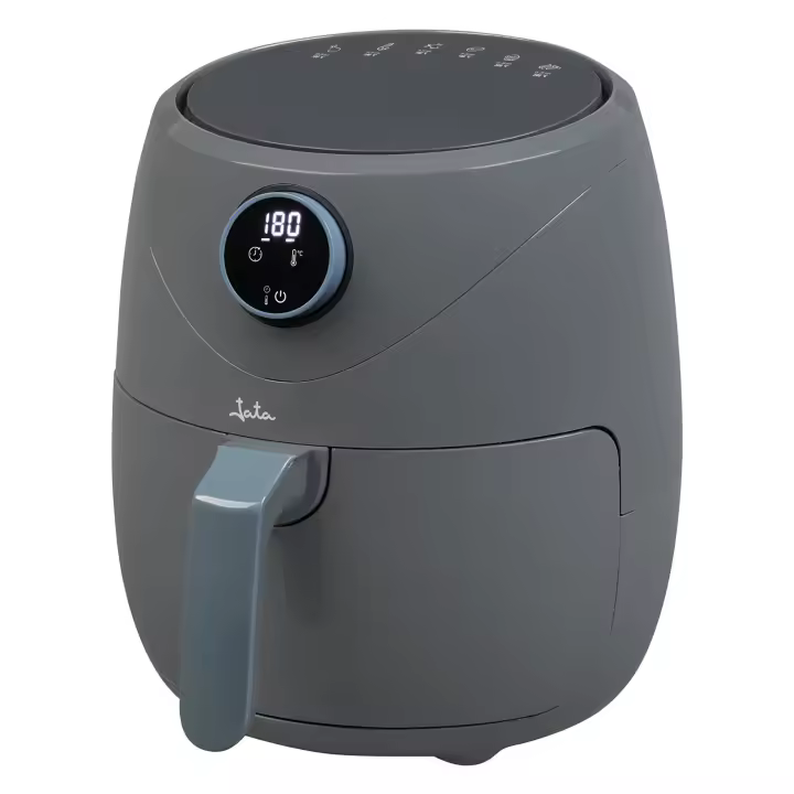 JATA Freidora Aire sin aceite con cestillo de 5 L. 1450 W Temperatura de 80 a 200º. Cestillo antiadherente y apto para lavavajillas. Temporizador de 30 minutos - JEFR1229 - 1