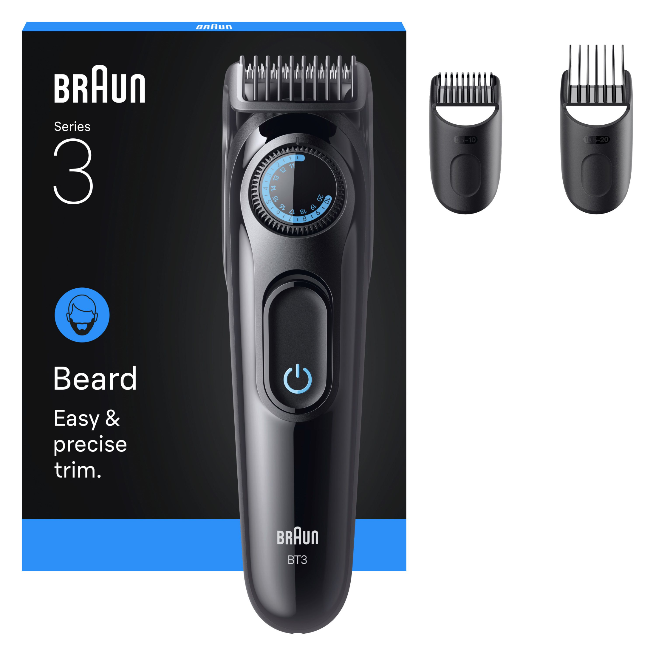 Braun Series 3, Recortadora De Barba Para Hombre. Producto Europeo con Garantía Oficial.